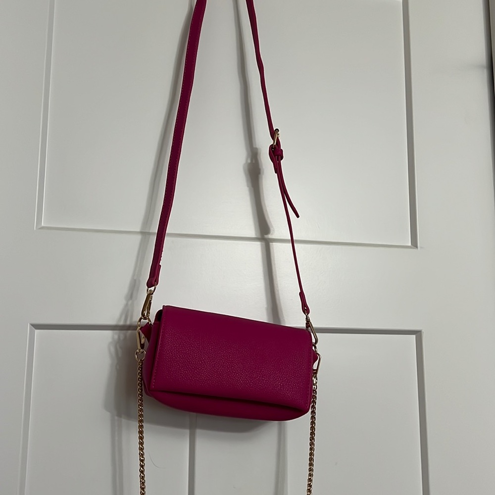 Anthropologie Pink Boxy Crossbody Bag